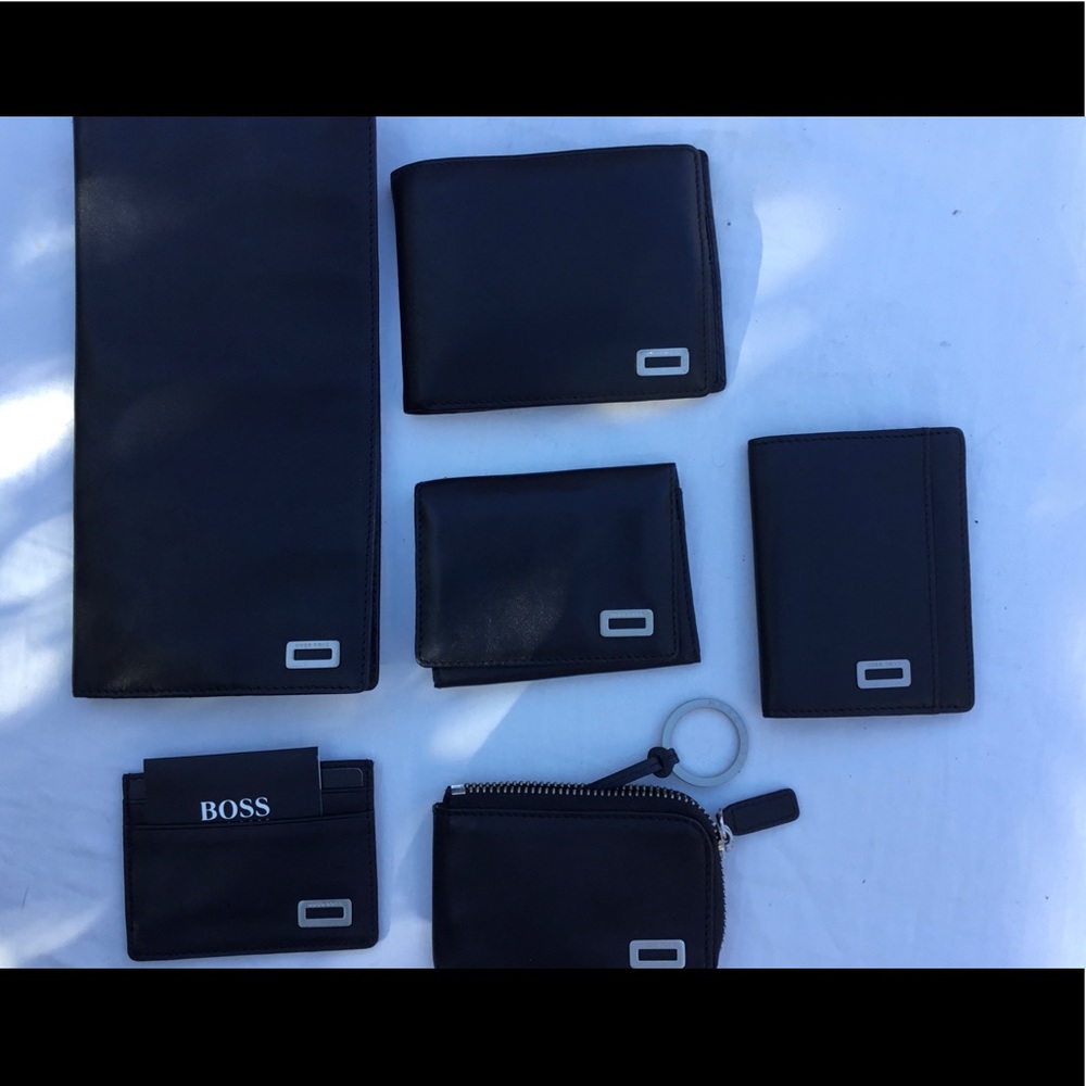6 piece Hugo Boss wallet & card holder set
